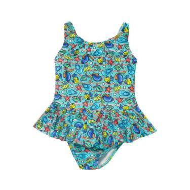 Imagem de Maiô Infantil juvenil Estampado Bailarina Verão Moda Praia - Pathy mod