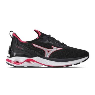 Imagem de Tênis de Corrida Mizuno Wave Mirai 6 Preto Pink - Feminino, Preto, 37