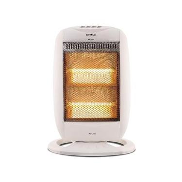 Imagem de Aquecedor Elétrico Ab 1200W Halógeno com Oscilação Branco Britânia 110V