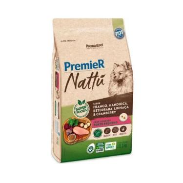 Imagem de Ração Premier Nattú Cães Adultos Pequeno Porte Sabor Mandioca 1Kg - Na