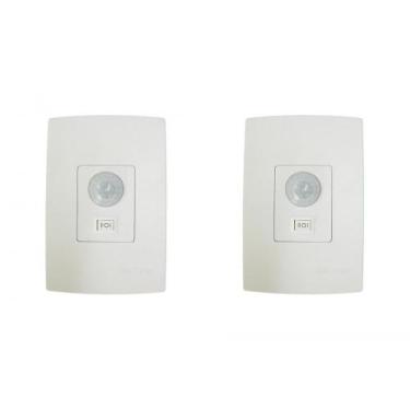 Imagem de Kit C/2 - Sensor Qualitronix Parede Embutir Foto 180 Com .