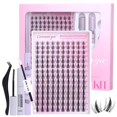 Imagem de Kit de Cílios Postiços Geeneiya Manga 8-18 mm