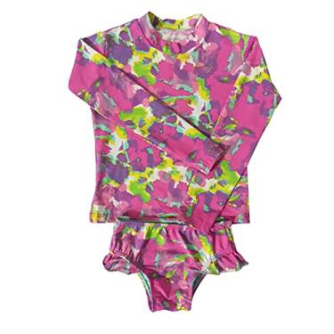 Imagem de Conjunto biquíni menina proteção UV blusinha e calcinha 1 a 6 anos (1)