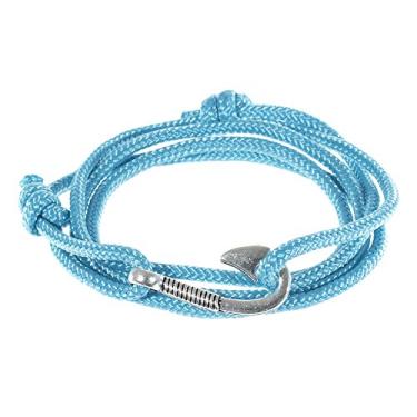 Imagem de West Coast Paracord — Pulseiras masculinas ajustáveis com âncora náutica e anzol – Disponível em uma variedade de acabamentos e cores – Feito de corda de nylon
