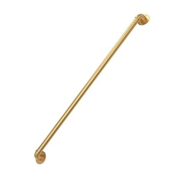 Imagem de Pkfinrd Escadas, corrimão, corrimão, escadas douradas para corredor interno e externo de corrimão, suporte de trilho para idosos crianças (tamanho : 60 cm)