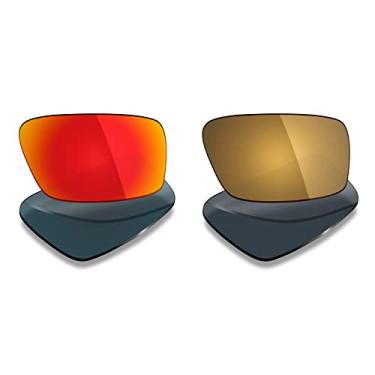 Imagem de 2 pares de lentes polarizadas de substituição da Mryok para óculos de sol Oakley Twitch – Opções