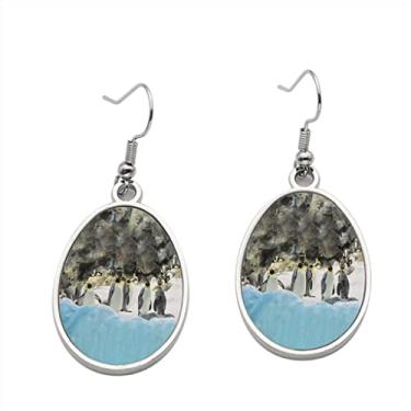 Imagem de Brinco de pinguim colorido preto e branco – Brincos pendentes para meninas – Presente de festa de aniversário dos namorados