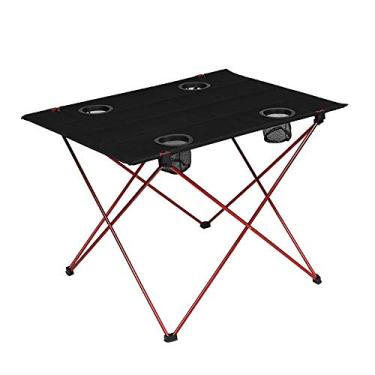 Imagem de Yajun Mesa portátil ao ar livre para acampamento, liga de alumínio, piquenique, churrasco, mesas dobráveis ao ar livre, leve, parque, praia, mesa de viagem, G