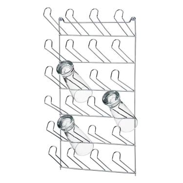 Imagem de Suporte de Parede para 24 Copos Utimil em Aço Cromado 