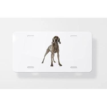Imagem de Capa para placa de carro Weimaraner 4 – Capa para placa de carro – Capa para moldura da placa de carro 15 x 30 cm