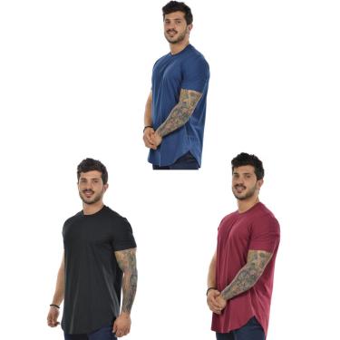 Imagem de Kit 3 camisetas longa masculina  fenomenal (sem elasticidade)
