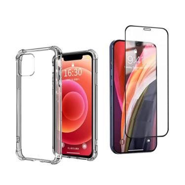 Imagem de Kit Capa Anti Impacto + Película 3D Cobre Tudo Compatível iPhone 12 Pro Max