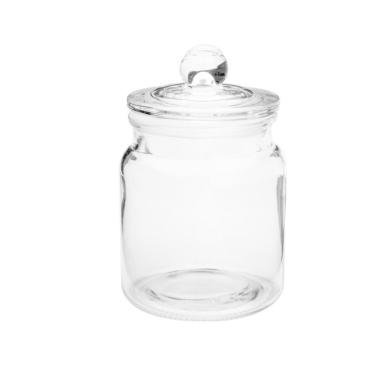 Imagem de Porta Mantimento De Vidro  Com Tampa De Vidro 1,1 Litros