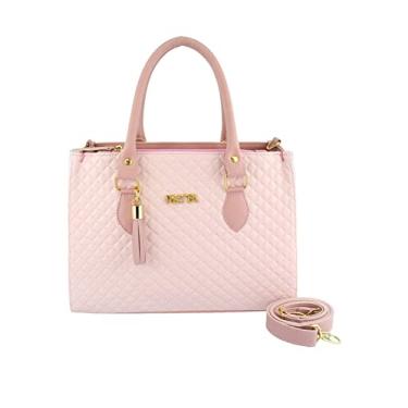 Imagem de Bolsa Feminina Lorena Matalassê Retta Oficial Rosa (Rosa)