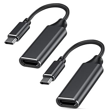 Imagem de RayCue Adaptador USB C para HDMI 4K para Mac OS, adaptador tipo C para HDMI [Thunderbolt 3/4], compatível com iPhone 15 Pro/Max, MacBook Pro/Air, Galaxy, Dell XPS, Pixelbook, Microsoft e mais (pacote