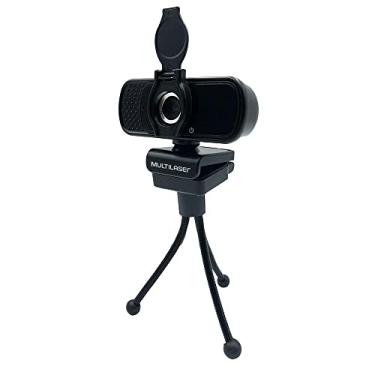 Imagem de Webcam Full HD 1080p com Tripé Noise Cancelling Microfone Embutido Preto Multilaser - WC055
