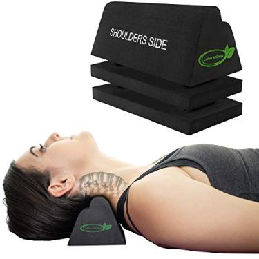 Imagem de Lumia Wellness Bloco de tração ortopédica cervical, firme, alinhamento da coluna e pescoço, dispositivo de tração cervical e esticador de pescoço