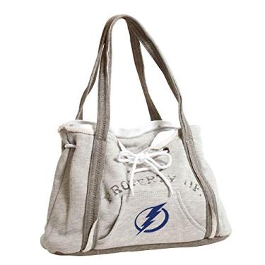 Imagem de Littlearth Bolsa feminina NHL Tampa Bay Lightning com capuz, cinza, 24 cm x 39 cm x 10 cm