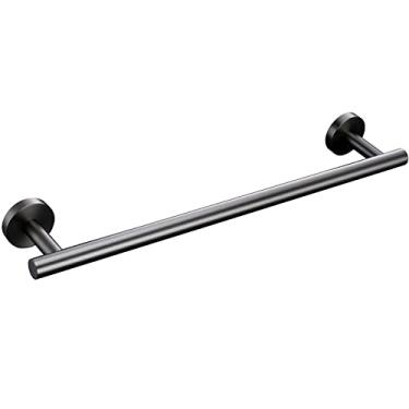 Imagem de Pistola de aço inoxidável cinza preto cromado polido escovado ouro gancho gancho barra de toalha suporte de papel acessórios para banheiro, pistola TH cinza