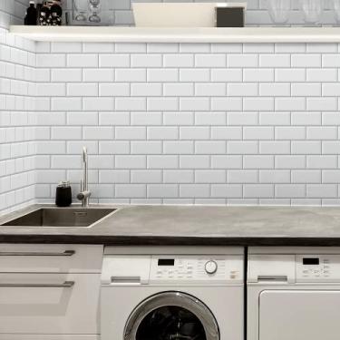 Imagem de Azulejo Adesivo Lavável Metro White