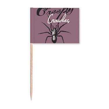 Imagem de Decoração de festa para decoração de festa com estampa de teia de aranha e inseto