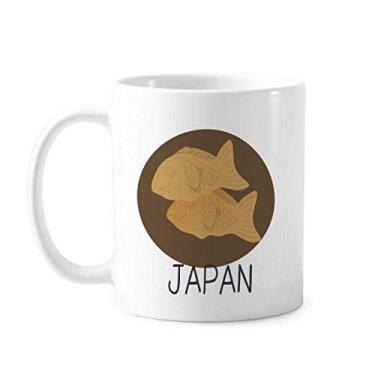Imagem de Caneca tradicional japonesa de lanche de peixe local cerâmica xícara de café porcelana louça
