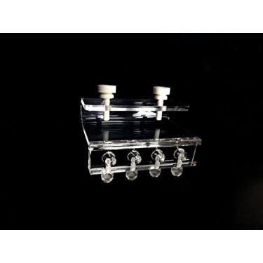 Imagem de Suporte de luminária de tubo macio para bomba de ar de dosagem (4 tubos) feito de acrílico
