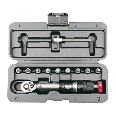 Imagem de Ferramenta de chave de torque de bicicleta 1/4 de polegada driver chave Allen conjunto de soquete de ferramenta 2-20Nm kit de ferramentas de reparo de manutenção de bicicleta com caixa de