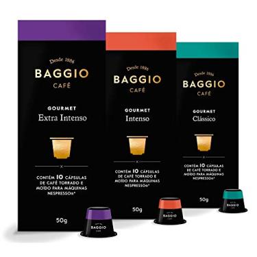 Imagem de 30 Cápsulas Compatíveis com Nespresso – Baggio Café Gourmet – 3 caixas
