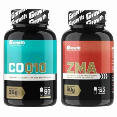 Imagem de Kit Coenzima Q10 60 Caps + Zma 120 Caps Growth Supplements