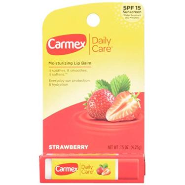 Imagem de Carmex Lip Balm Stick, Strawberry, 3 Count