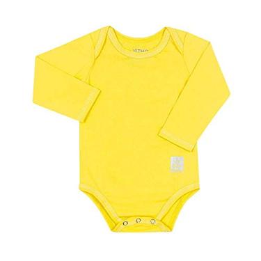 Imagem de Body para Bebê com Proteção Solar UV 50+ Manga Longa Amarelo Vitho