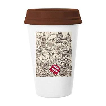 Imagem de Caneca de cerâmica British Bus London Eyes Big Ben, Reino Unido, copo de cerâmica