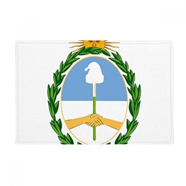 Imagem de DIYthinker Tapete de chão com emblema nacional da Argentina Buenos Aires Tapete antiderrapante para porta de banheiro