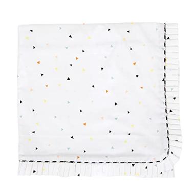 Imagem de Biramar Baby Manta Percal Babado C/Cordao New York Mini Triangulo Colorido Colorido