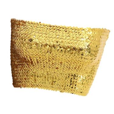 Imagem de Esquirla Sutiã de Lantejoulas Moda de Tórax E Sutiã Recortado Tops Dancewear, Dourado