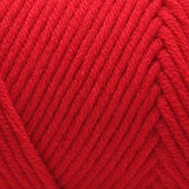Imagem de Grey990 1,2 mm fio de lã de algodão macio tricotado à mão crochê DIY para tricô suéter cachecol chapéu -100 g/bola vermelha