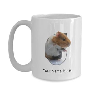 Imagem de SpreadPassion Caneca personalizada de porquinho-da-índia copo de café para amantes de porquinho-da-índia ideia crianças meninos meninas amor -445 ml caneca de café