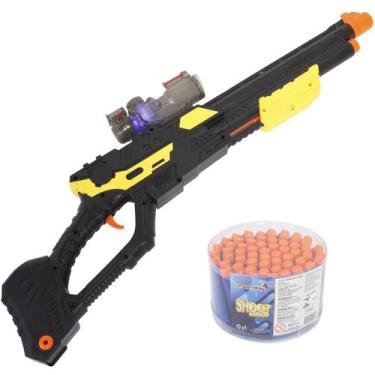 Pistola Nerf Arminha com Mira e 3 Dardos Tiro ao Alvo
