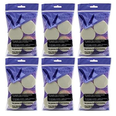 Imagem de Victoria Vogue cosméticos redondos de látex 12S tamanho regular (pacote com 6)