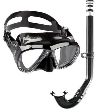 Imagem de Kit de Mergulho Máscara+Respirador Cressi Big Eyes Black + Gringo-Unissex