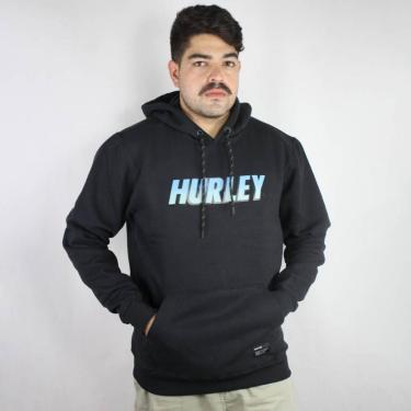 Imagem de Moletom Hurley Canguru Fastlane Preto-Masculino