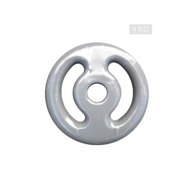 Imagem de Anilha 4kg Emborrachada PVC Furo Standard-Unissex