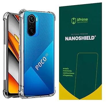 Imagem de Kit Capa Capinha Para Poco F3 Tela de 6.67 Case Air Anti Impacto Transparente + Pel�cula Hprime Nanoshield (Transparente + Hprime Nanoshield)