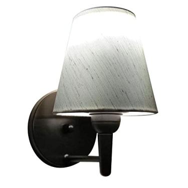 Imagem de Lustre Arandela Cone Cúpula Tecido 14/14x07 cm Algodão, Vivare Iluminação, Arandela Parede2004 PRLLA, Preto, Pequeno