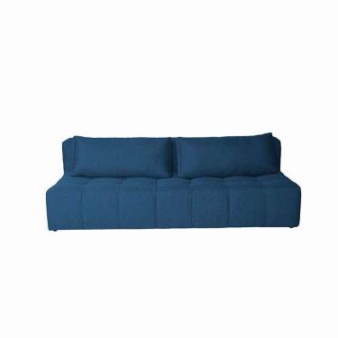 Imagem de sofá 3 lugares modular soho linho azul marinho