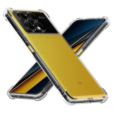 Imagem de Capa Capinha Anti Impacto Transparente Compatível Com Poco X6 Pro 5G Tela de 6.67 Polegadas - (Hard Glass Store)