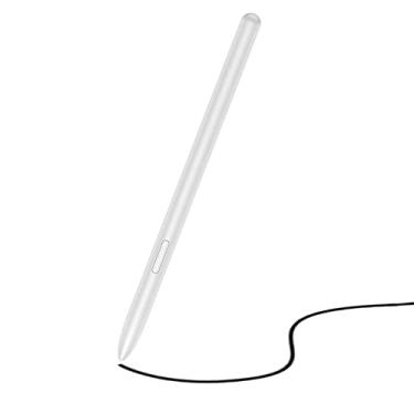 Imagem de Caneta Stylus de substituição para Galaxy Tab S7 FE S para Samsung Galaxy Tab S7 FE SM-T730, SM-T733, SM-T736B Touch Pen + pontas/pontas (prata mística)