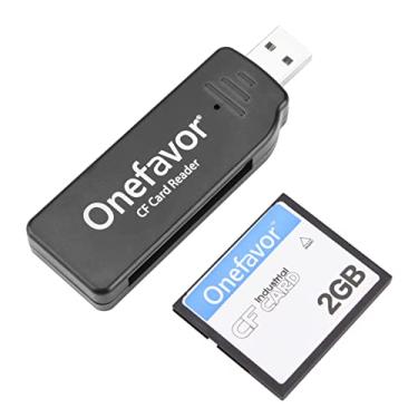 Imagem de Onefavor Leitor de cartão CF, leitor de cartão de memória Flash compacto, leitor/gravador USB de cartões Flash compacto