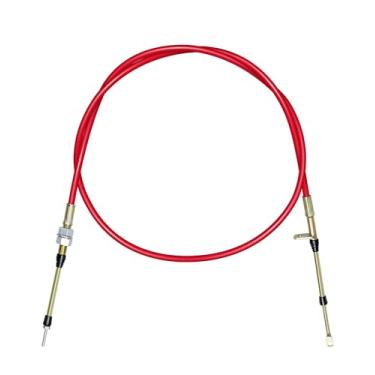 Imagem de WMJNH 80833 Cabo Trans Shifter serve para cabo de câmbio de corrida resistente B&M com extremidade de ilhós, 1,5 m de comprimento substitui Af72-1002 BMM-80833 80605 cabo de câmbio de transmissão